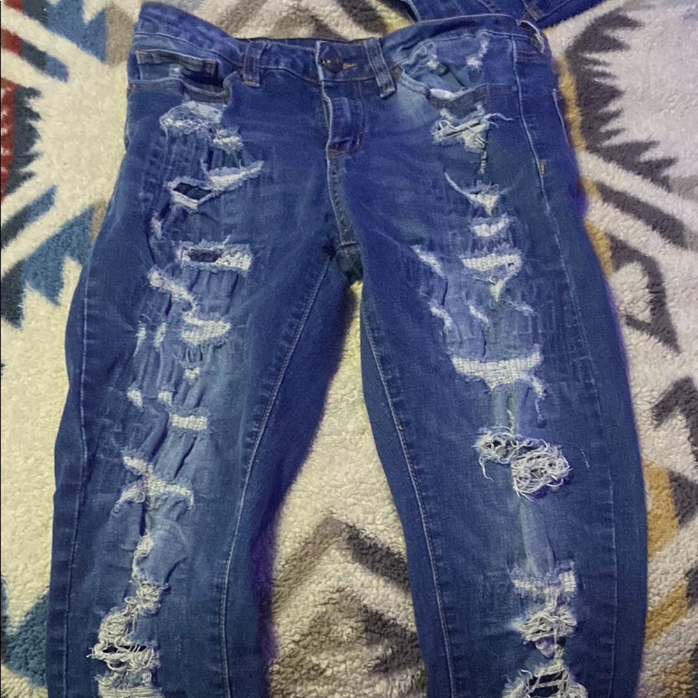 Distressed Blue men’s  Jeans